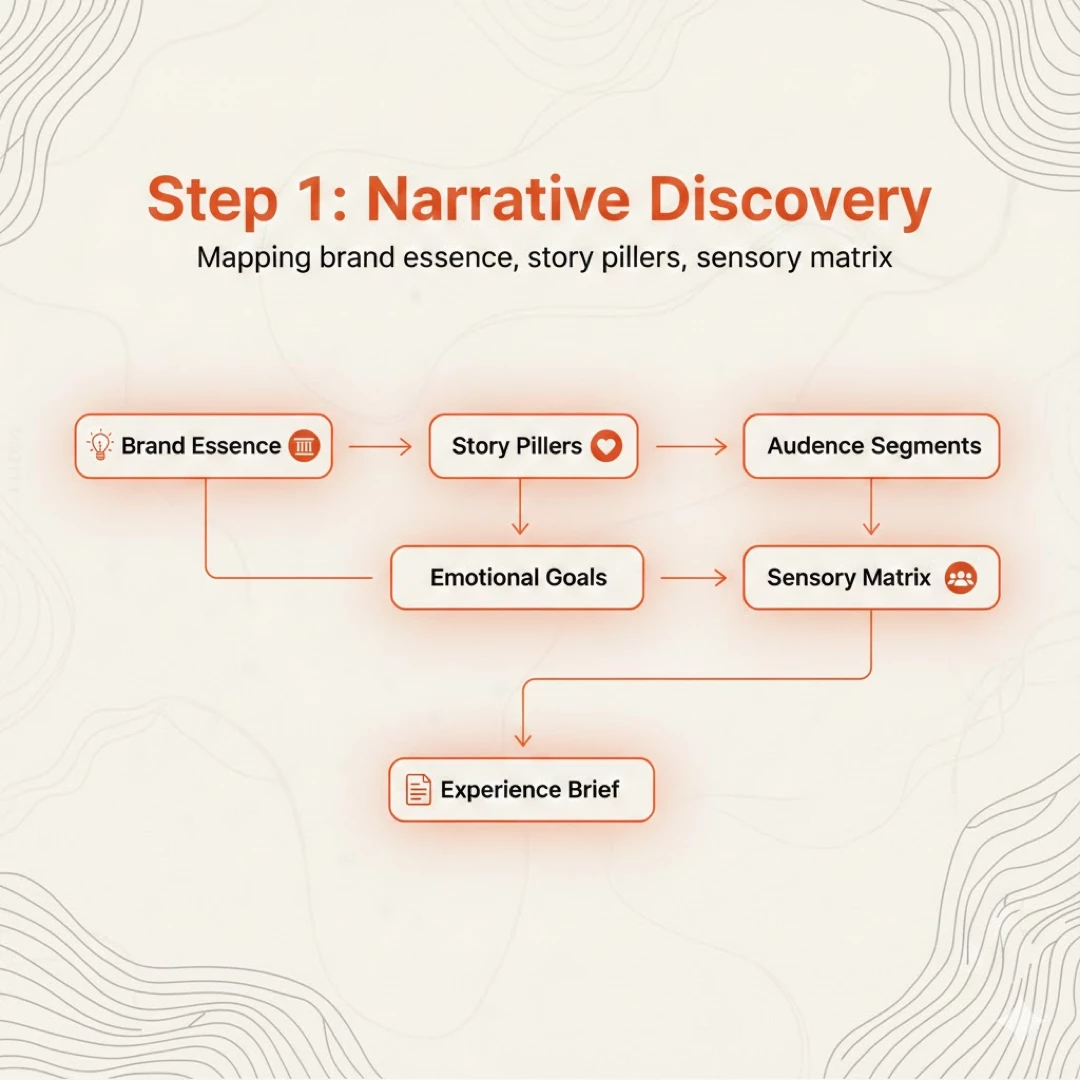 Narrative Discovery for Mapping brand essence